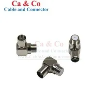 Adaptador coaxial de 90 graus