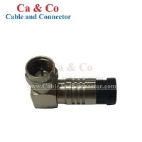 Conector de compressão macho RG6 de 90 graus F